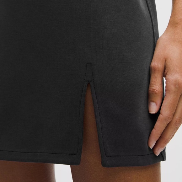LULULEMON SOFTSTREME HIGH RISE MINI SKIRT BLACK LARGE NWT - Picture 4 of 9